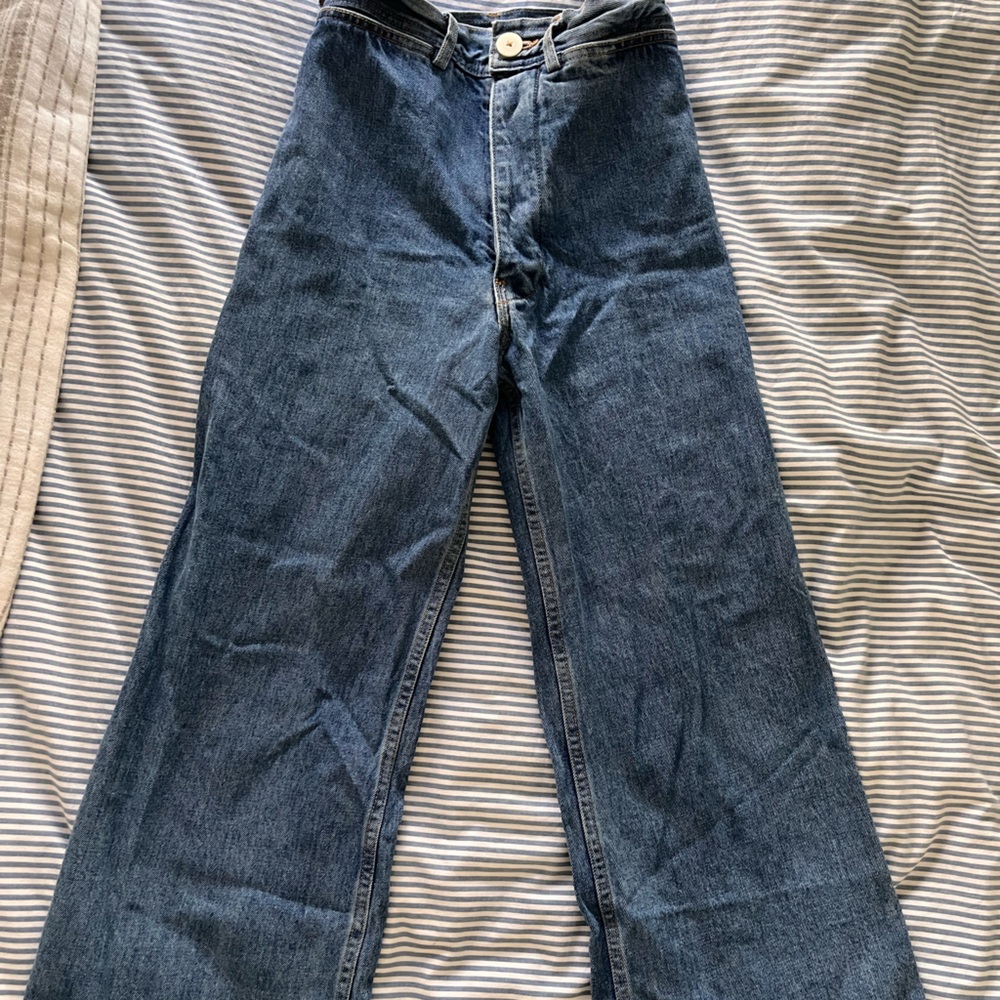 Jesse Kamm sailor pant in cowboy blue. Size 0. Like new